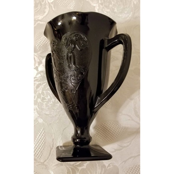 L.E. Smith Black/Amethyst Dance Of The Nudes/Loving Cup - Picture 5 of 9